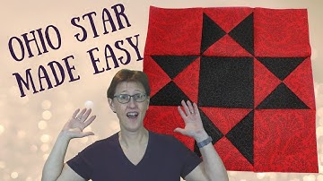 Ohio Star Quilt Block Tutorial