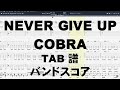NEVER GIVE UP ネバーギブアップ ギター ベース TAB 【 COBRA コブラ 】 バンドスコア