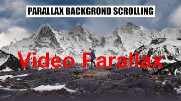 Simple Video Parallax Scrolling Effect with CSS & Vanilla Javascript | Video Parallax Backgound