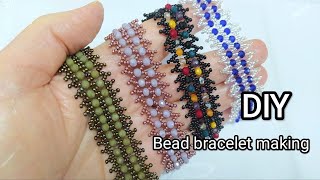 Boncuktan Zigzag Bileklik &amp; Kolye Yapımı 👌💯🎀 //Bead Zigzag Bracelet &amp; Necklace Making #diy #handmade