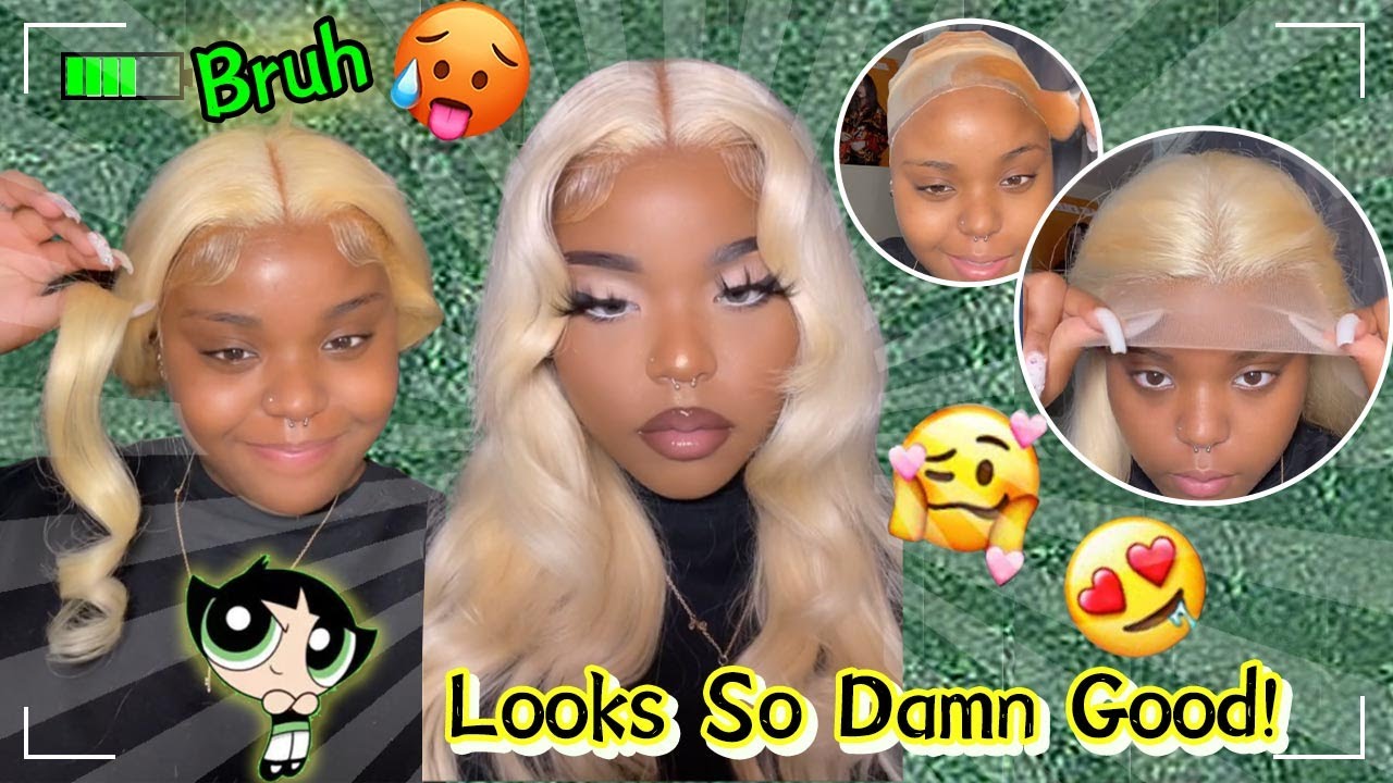 Blonde Wig Install On Brown Skin!🍻Melted Lace + Makeup Transition Ft.