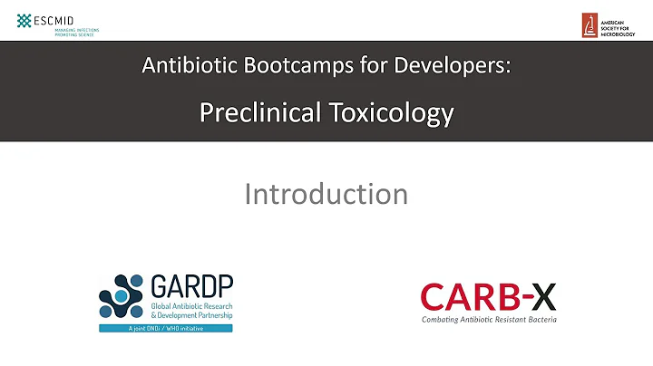 Bootcamp Preclinical Toxicology: Introduction (ESCMID/ASM Lisbon, 2018)