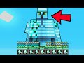 Minecraft - HOW to build VILLAGER GOLEM DIAMOND MUTANT TITAN: NOOB GOLEM vs ZOMBIE! NOOB VS PRO