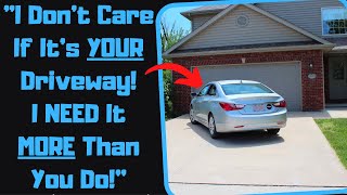 r\/EntitledPeople - New Neighbor WON'T STOP Parking On My Driveway! Gets Mad When Towed!