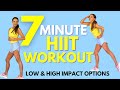 7 Minute Workout - A HIIT Workout with Low Impact and High Impact Options