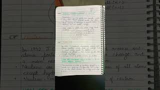 #Science || Class 9 || STRUCTURE OF THE ATOM || Chapter 4 || NCERT Handwritten notes ✍️