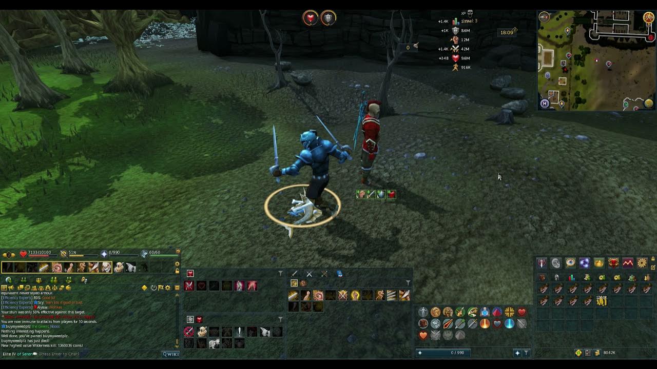 RuneScape 3 What happens when you die in the wildy with masterwork