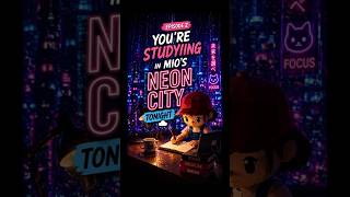 POV: You’re Studying in Mio’s Neon City at 2AM 🌧️