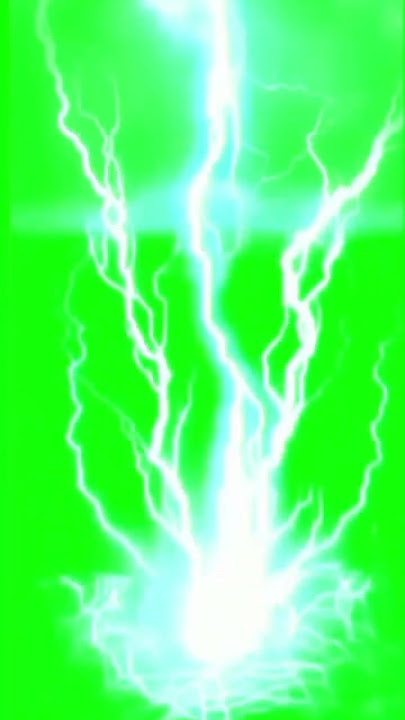 ⚡ RAYOS y RELAMPAGOS golpeando el suelo pantalla verde con SONIDO ⚡ [ efectos chroma key ]🔊