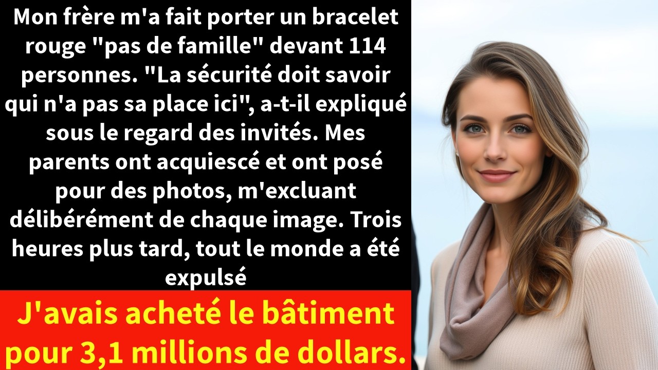 Mon frère m'a fait porter un bracelet rouge 