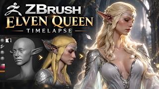 Elven Queen – Fantasy Character Sculpting in ZBrush