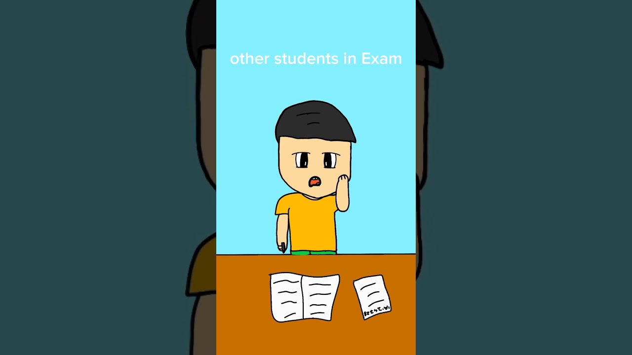 me in exam 😂😂 animation 