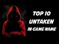 10 dangerous gaming name  unique nickname for freefire pubg bgmi