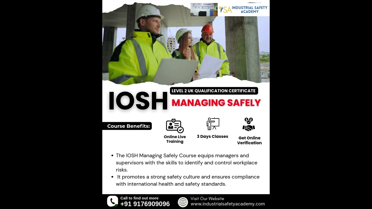 IOSH Managing Safely Course in Chennai & India | 