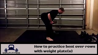 Bent over plate row