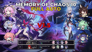 v1.5.2 MoC 10 Full Auto Full Stars | E0S1 Seele & E0S1 Jingliu | Honkai: Star Rail