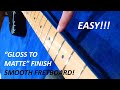 How to Smooth a Gloss Guitar Fretboard – “Gloss to Matte/Satin” Finish – EASY!