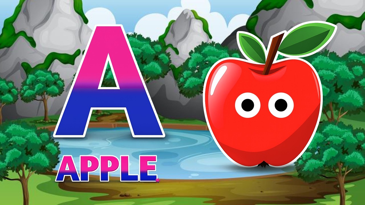 Phonics Song 2 with TWO Words in 3D - A For Apple🍎🍏- ABC Alphabet Songs ...