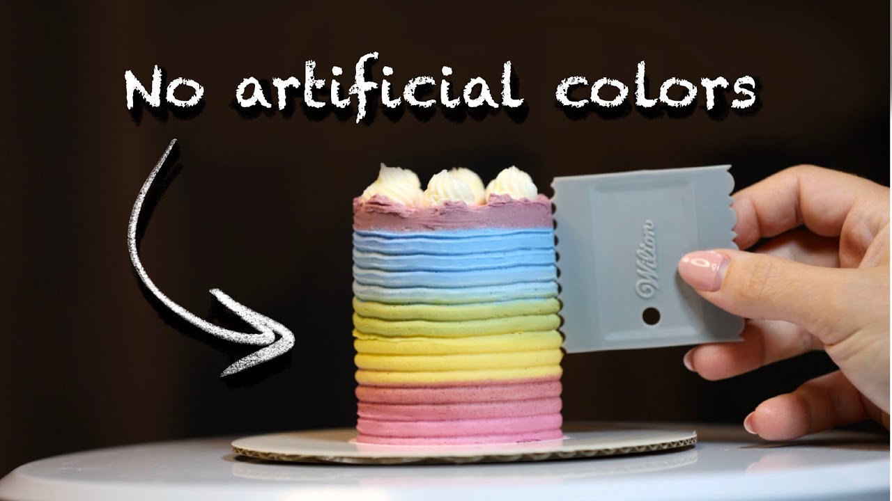 How to Make All-Natural Colored Buttercream 🌈✨