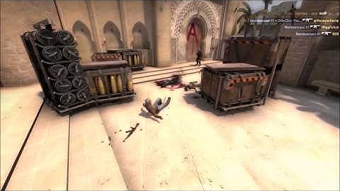 CSGO 1v4 retake on mirage