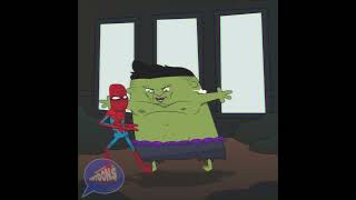 This Spider-Man vs Hulk Fight is INSANE #marvel #animation #shorts
