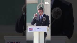 Russia CANNOT win the war: STRONG STATEMENT by the British Prime Minister in Kyiv #shorts