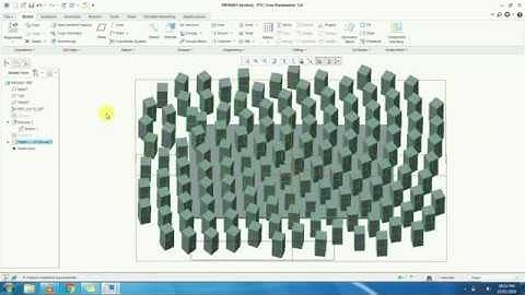 Creo parametrics - Pattern || Dimension | Direction | Axis | Fill