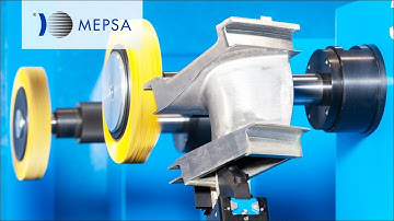 Robotic cell for deburring gas turbine blades - CRDS470