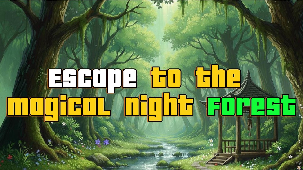 Magical Night Forest Fireflies & Gentle Rain for Deep Sleep환상적인 밤의 숲 | 반딧불이와 함께 듣는 고요한빗소리#SleepMusic