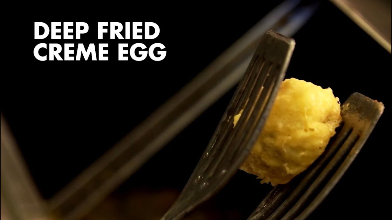 Inside Cadbury DEEP FRIED CREME EGG YouTube