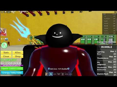 Lvl1 Noob AWAKENS RUMBLE and Pole V2(2nd form) in BLOXFRUITS