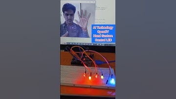 Hand gesture Control led Project #handgesture #shorts #arduino #project #opencvpython