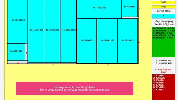 2D Panel Cutting Optimizer / Firesiz Sunta Kesim Programı
