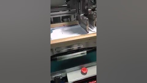 How to automatic screen printing on ribbon with printer and conveyor dryer chamber