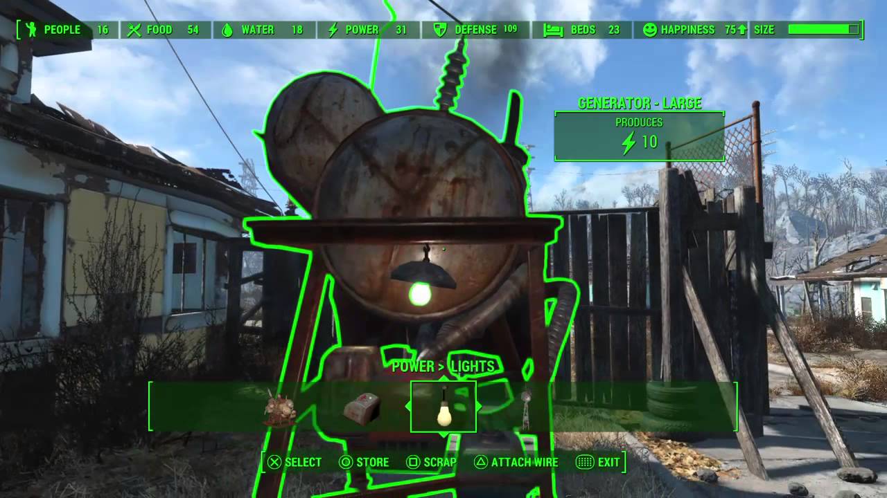 Fallout 4 Settlement Tips How To Set Up Power Generators Power Conduits And More Youtube