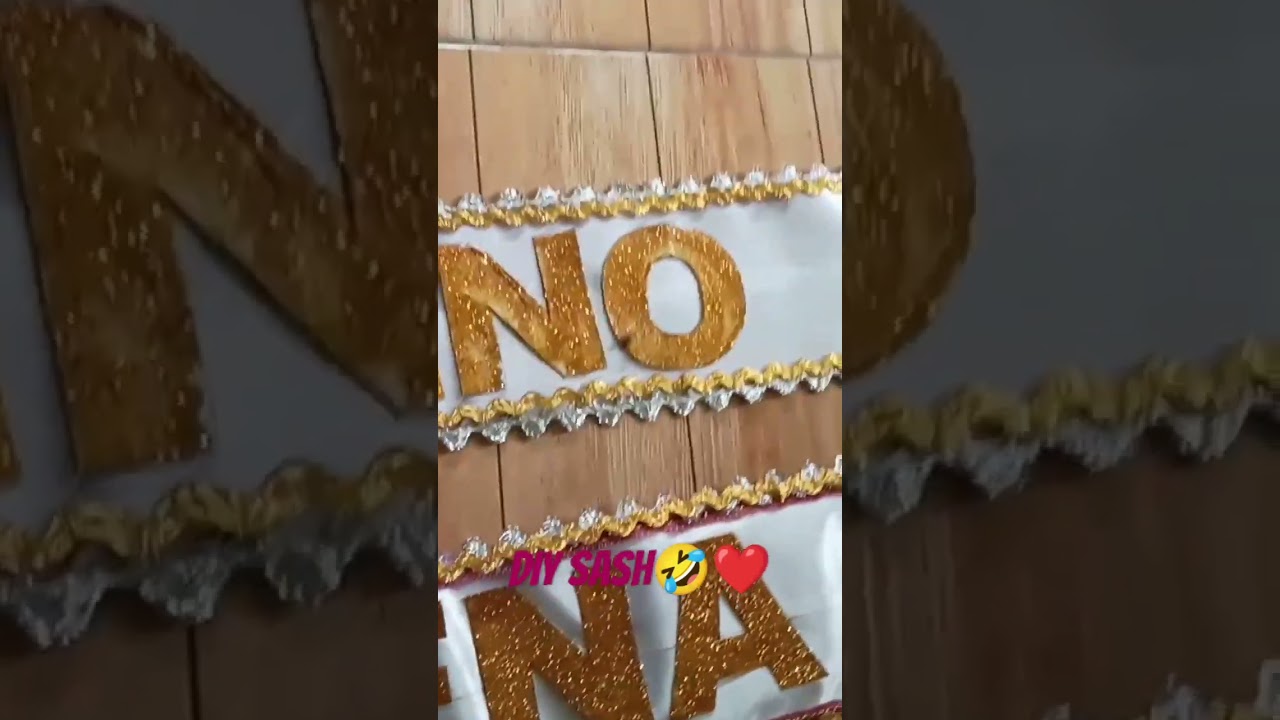 my DIY sash