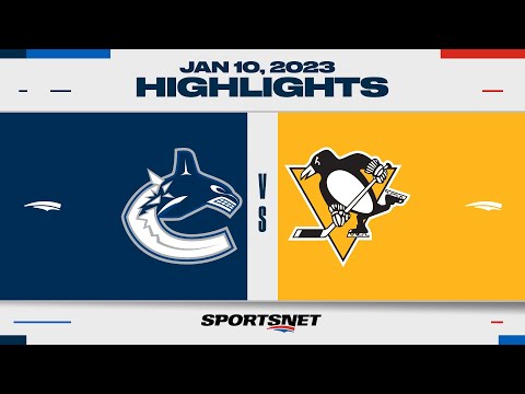 NHL Highlights | Canucks vs. Penguins - January 10, 2023