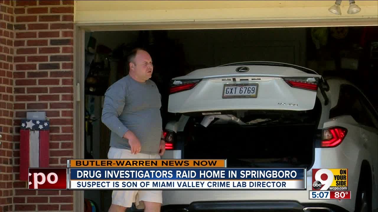 Drug task force raids home of son of crime lab director - YouTube