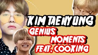BTS V KIM TAEHYUNG genius moments feat cooking