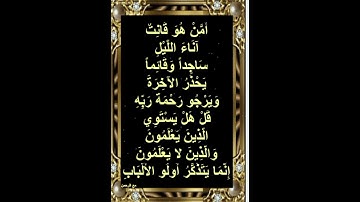 تلاوة عطرة من سورة الزمر ♥️♥️