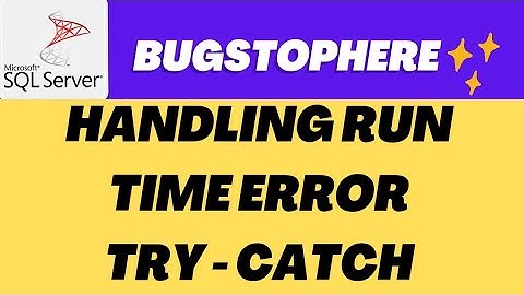 🚨 SQL Day 19: Handling Runtime Errors with Try-Catch in SQL | Simple Example | #SQLTutorial