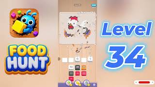 Food Hunt Level 34 Walkthrough 🐜🍔 | Food Hunting Puzzle Game | Go Answer