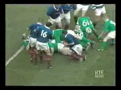 Brian O'Driscoll scores Hat trick for Ireland v Fr...