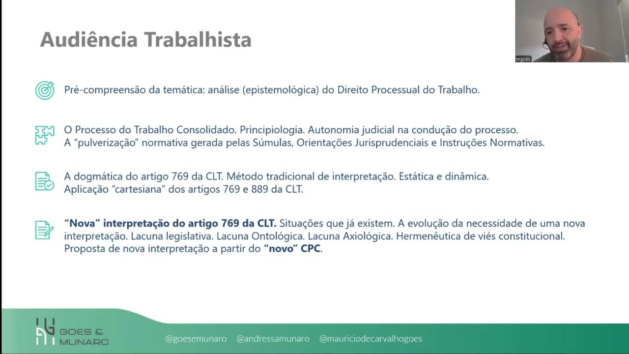 AULA 03 - DIREITO PROBATORIO - PROVA ORAL E AUDIÊNCIA (parte II)