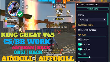 KING CHEAT V45 || OB51 AIMKILL AUTOKILL MOD MENU UPDATE CS/BR RANK WORKING 💯 NO BAN 