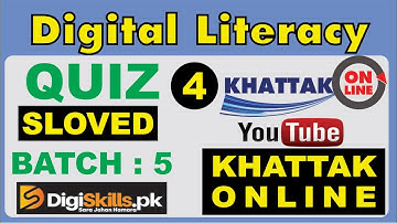 Digiskills Digital Literacy Quiz 4 batch 5