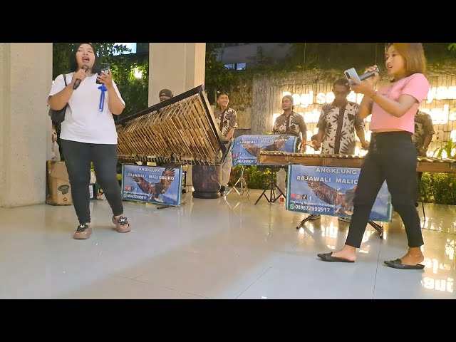 DUA SAHABAT YG KOMPAK DAN CANTIK !!! WIRANG COVER ANGKLUNG RAJAWALI MALIOBORO YOGYAKARTA class=