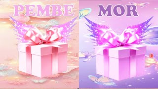 Pembe veya Mor Hediye Kutusundan Birini Seç 🎁😍Sana Çıkan İyi yada Kötü Hediyeyi Gör🎁Choose Your Gift