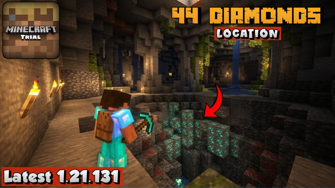 How to find Diamonds : Minecraft Trial 1.21.131 - YouTube