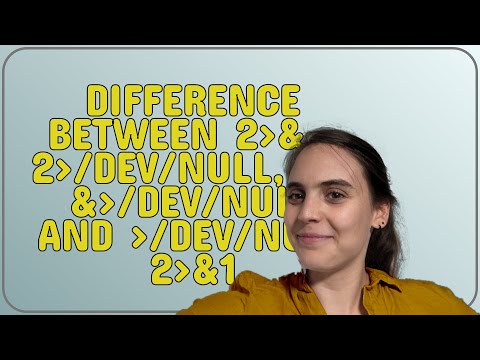 Unix: Difference between 2&-, 2/dev/null, &, &/dev/null and /dev/null 2&1